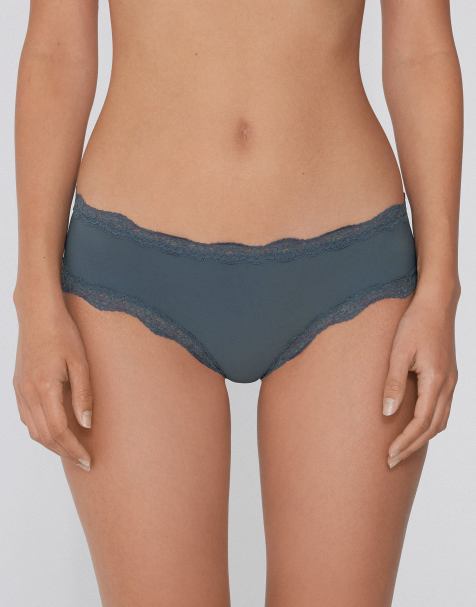 Tezenis French knickers in graphite grey - view 1
