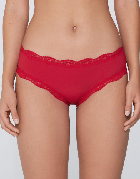 Tezenis French knickers in winter red - view 1