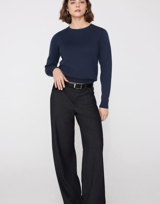 Tezenis Fully-fashioned round neck jumper in absolute blue, 2 of 4