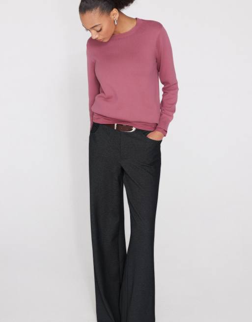 Tezenis Fully-fashioned round neck jumper in cameo pink, 4 of 5