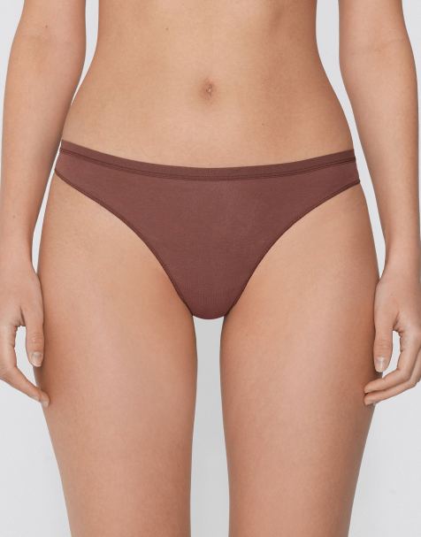 Tezenis g-string in caramel dark beige - view 1
