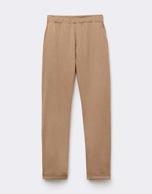 Tezenis Gabardine cigarette trousers in beige, 5 of 5