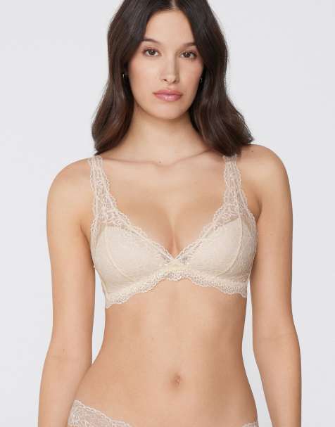 Tezenis Havana lace triangle bra in ivory - view 1