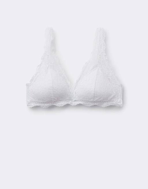 Tezenis Havana lace triangle bra in white, 5 of 5