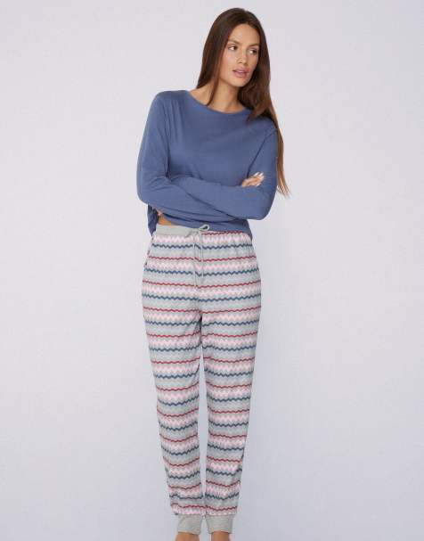 Tezenis Heavy printed cotton joggers in mottled grey - view 1