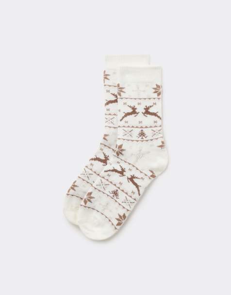 Tezenis Heavy wool-blend ankle socks in milk - view 1