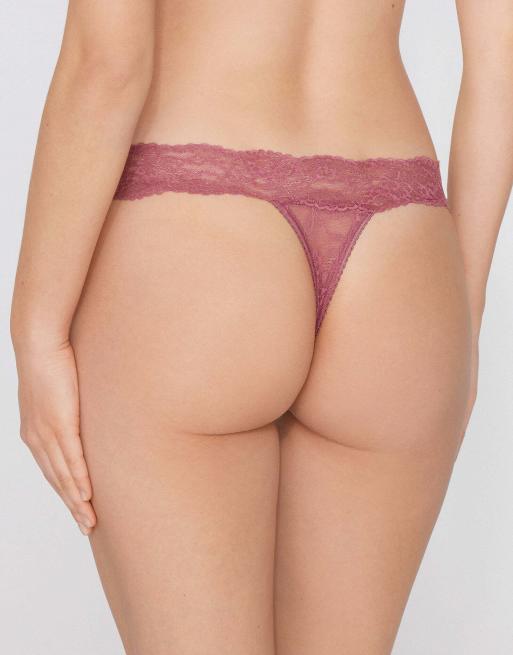 Tezenis High-cut lace g-string in cameo pink, 2 of 5