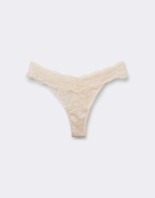 Tezenis High-cut lace g-string in ivory, 5 of 5