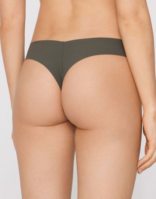 Tezenis High-leg laser-cut brazilian briefs in green camo, 2 of 5