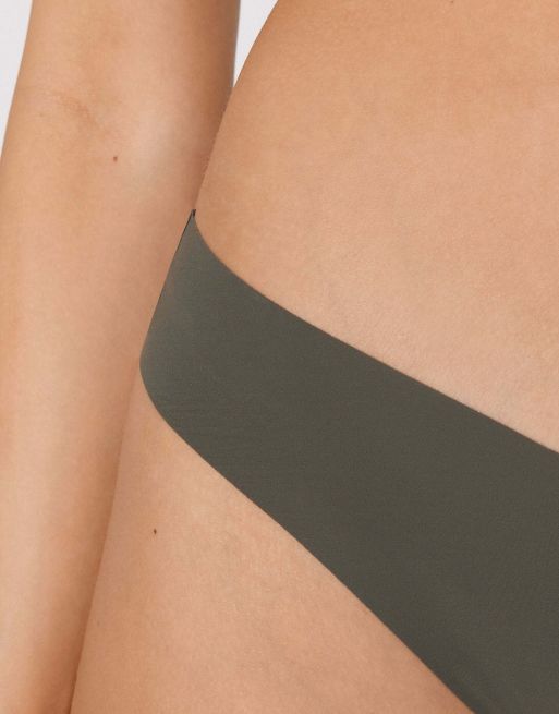 Tezenis High-leg laser-cut brazilian briefs in green camo, 3 of 5