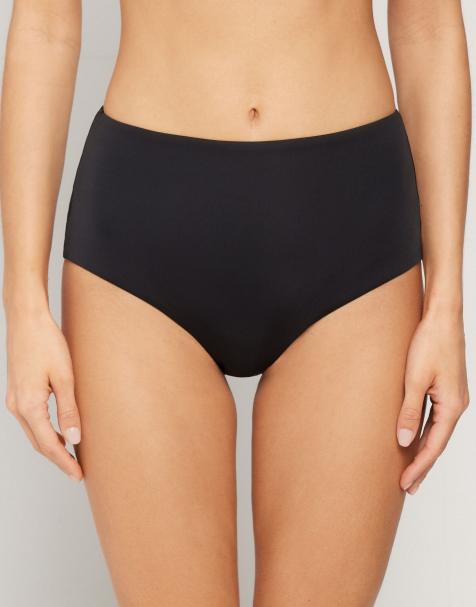 Tezenis High-waist bikini briefs in black
