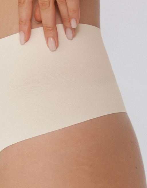 Tezenis High-waist laser-cut brazilian briefs in ivory, 3 of 5