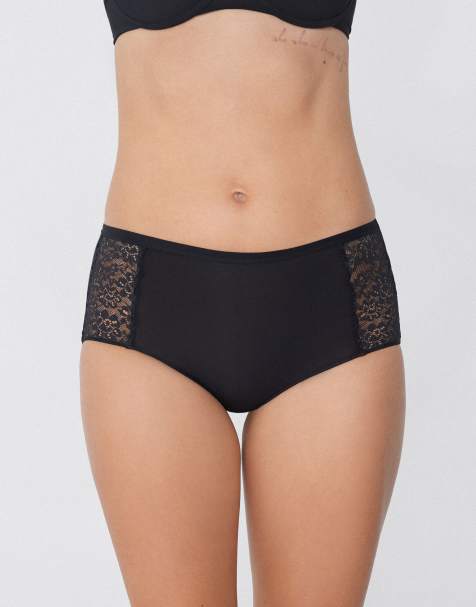 Tezenis High-waisted knickers in black - view 1