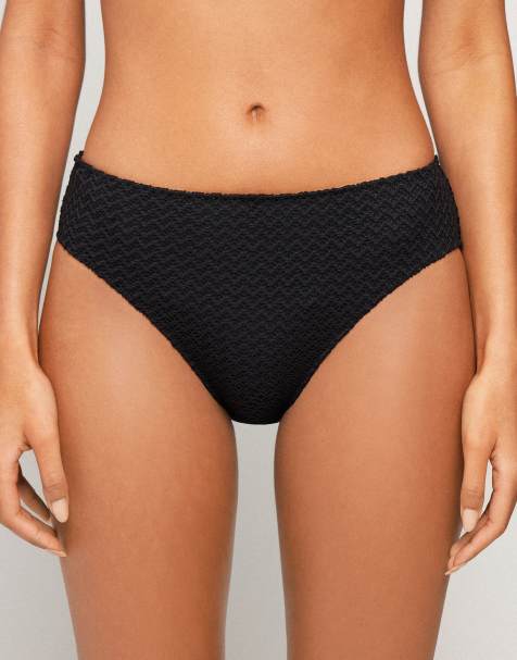 Tezenis jewel net bikini bottoms in black - view 1