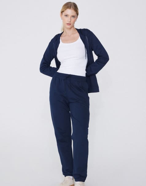 Tezenis Joggers with welt pocket and drawstring in absolute blue - view 1