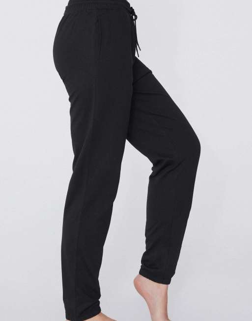 Tezenis Joggers with welt pocket and drawstring in black, 3 of 6