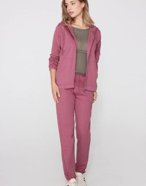 Tezenis Joggers with welt pocket and drawstring in cameo pink - view 1