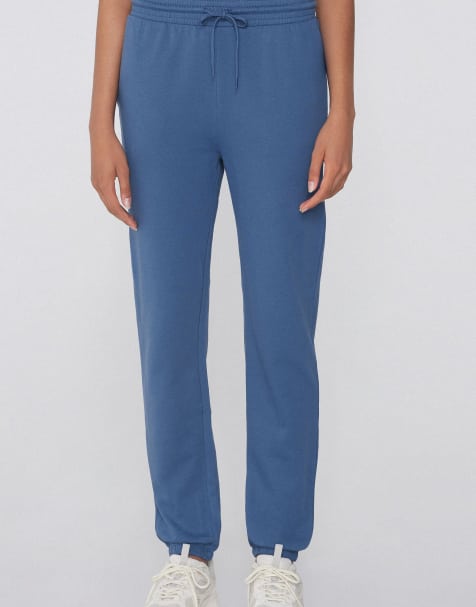 Tezenis Joggers with welt pocket and drawstring in dark denim - view 1