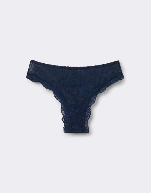 Tezenis Lace brazilian briefs in absolute blue, 5 of 5