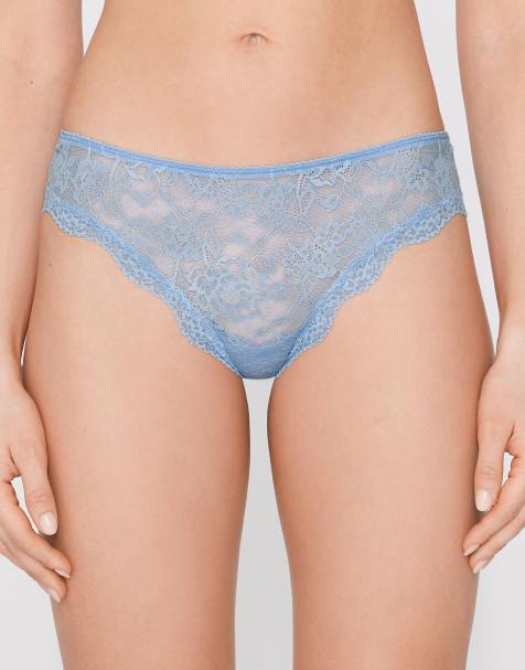 Tezenis Lace brazilian briefs in delicate blue - view 1