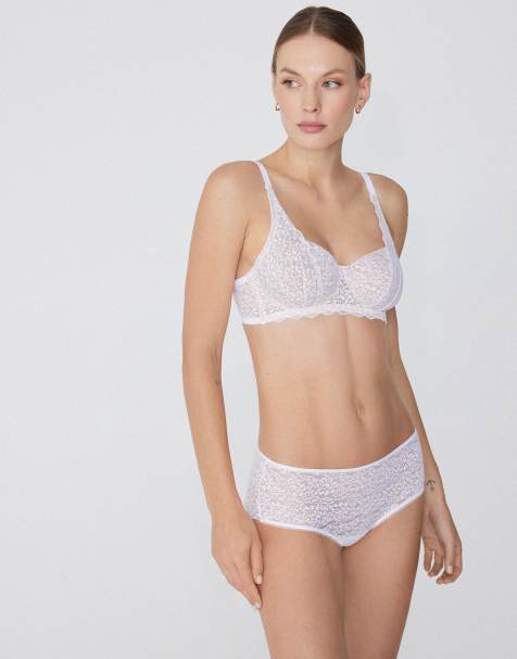 Tezenis Lace french knickers in white - view 1