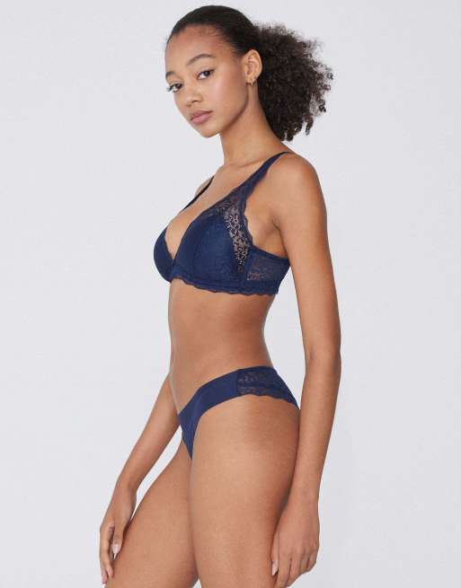Tezenis Laser cut brazilian briefs in absolute blue, 4 of 5