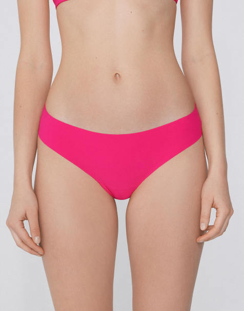 Tezenis Laser cut brazilian briefs in bright fuchsia - view 1
