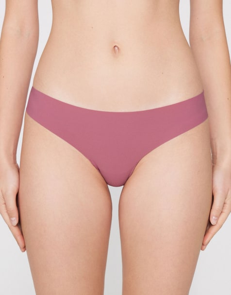 Tezenis Laser cut brazilian briefs in cameo pink - view 1