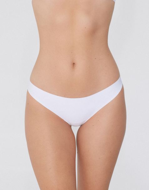 Tezenis Laser cut brazilian briefs in white - view 1