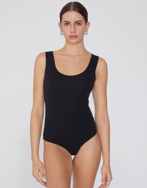 Tezenis Laser-cut cotton body in black