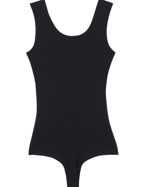 Tezenis Laser-cut cotton body in black, 6 of 6
