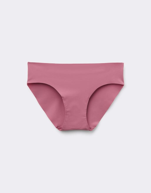 Tezenis Laser-cut microfibre knickers in cameo pink, 5 of 5