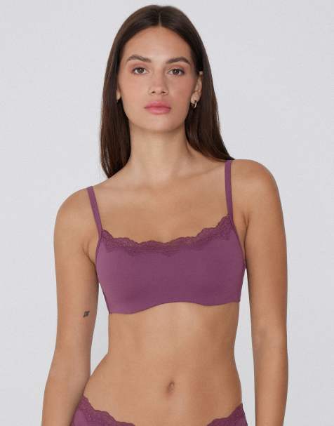 Tezenis Light touch push-up bra in burgundy