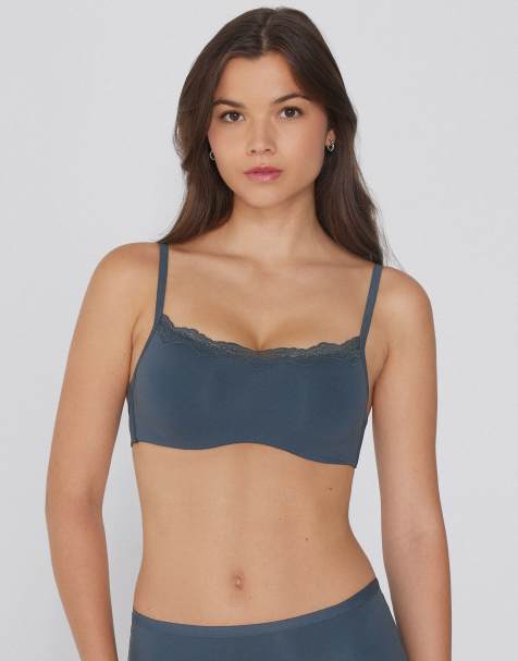 Tezenis Light touch push-up bra in graphite grey - view 1