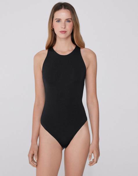 Tezenis Light touch two in one bra body in black