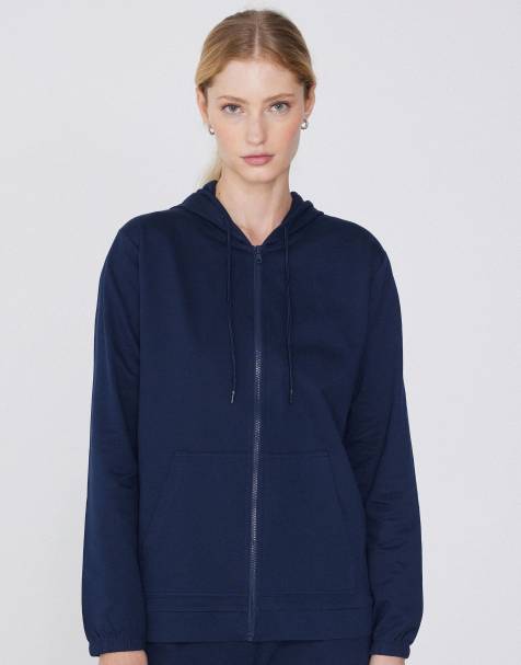 Tezenis Lightweight hooded sweatshirt in absolute blue - view 1