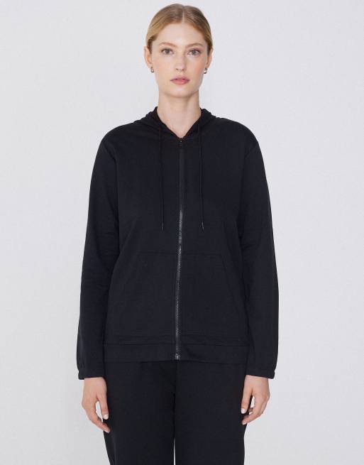 Tezenis Lightweight hooded sweatshirt in black, 3 of 6