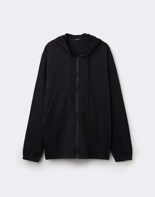 Tezenis Lightweight hooded sweatshirt in black, 5 of 6