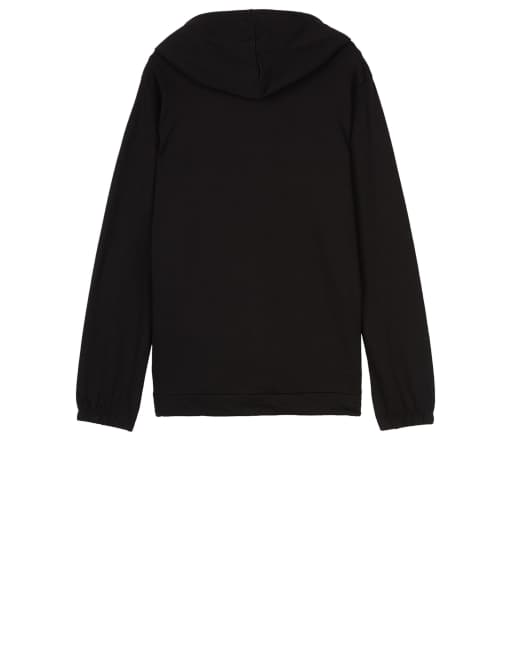 Tezenis Lightweight hooded sweatshirt in black, 6 of 6