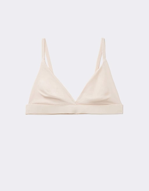 Tezenis Lisbon microfibre triangle bra in ivory, 5 of 5
