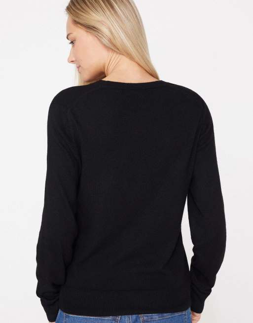 Tezenis Long sleeve round-neck heavy sweater in black, 2 of 5