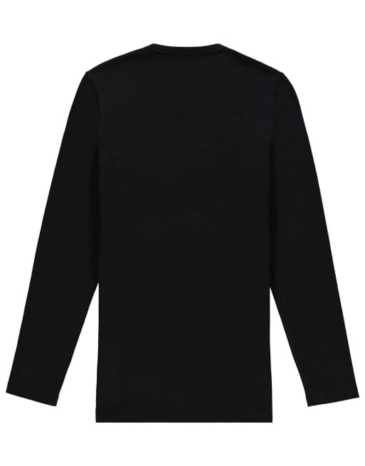 Tezenis Long-sleeve round-neck thermal top in black, 6 of 6