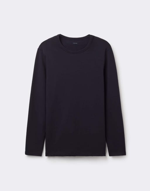 Tezenis Long-sleeve round-neck thermal top in dark blue, 5 of 5