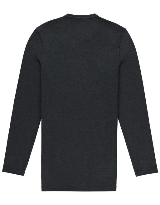 Tezenis Long-sleeve round-neck thermal top in grey melange, 6 of 6