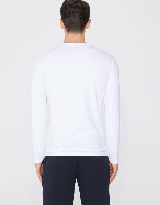 Tezenis Long-sleeve round-neck thermal top in white, 2 of 6