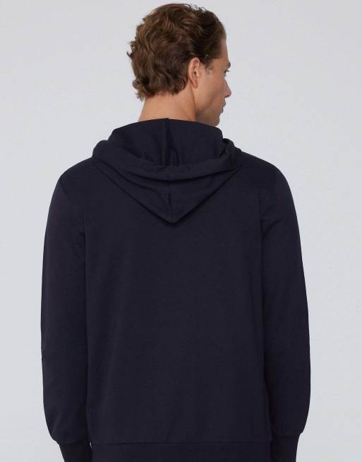 Tezenis Long-sleeved zip-up hoodie in dark blue, 2 of 5