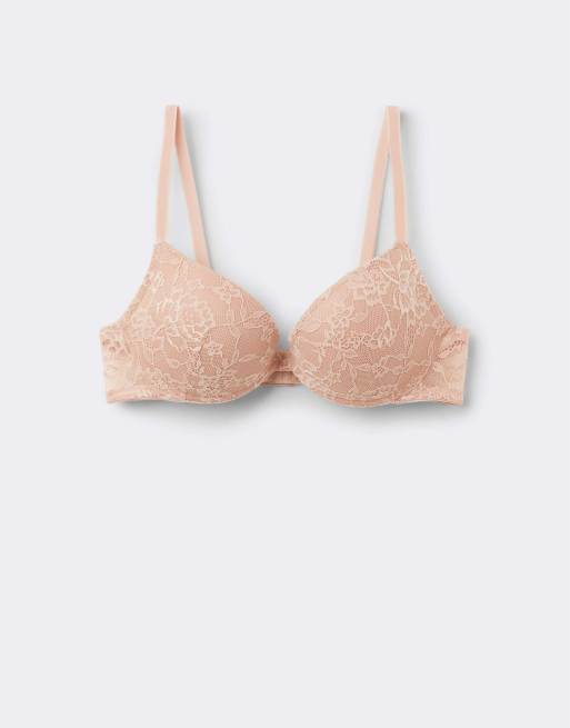 Tezenis Los angeles lace super push-up bra in beige, 5 of 5