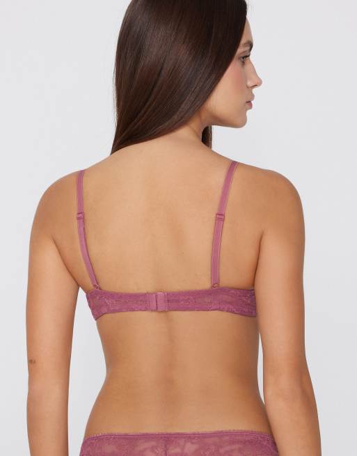 Tezenis Los angeles lace super push-up bra in cameo pink, 2 of 5
