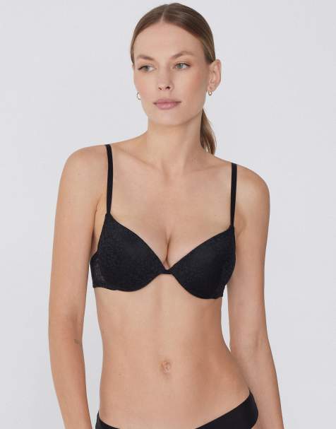 Tezenis Los angeles super push-up bra in black