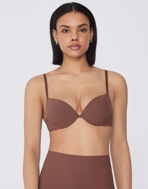 Tezenis Los angeles super push-up bra in caramel dark beige - view 1